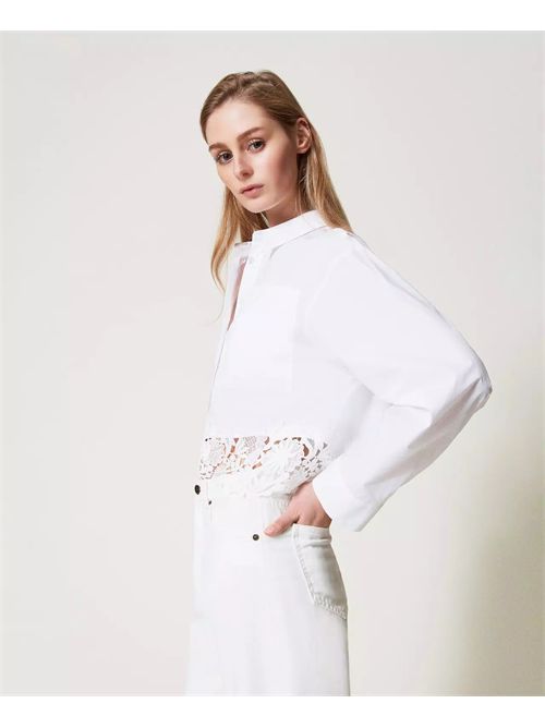 camicia donna bianca TWINSET | TP2281/00001